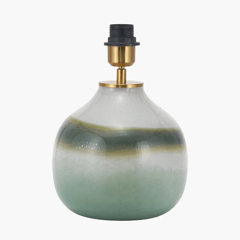 Juno Sage and Mist Ombre Glass Table Lamp