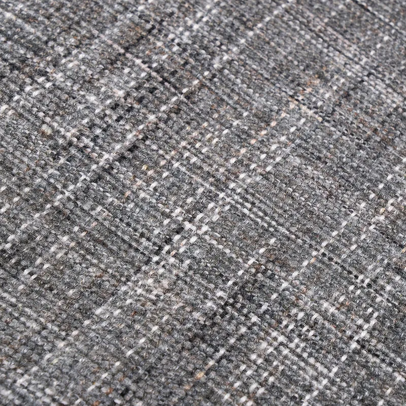 Indoor Outdoor Steel Grey and White Stripe Design Runner