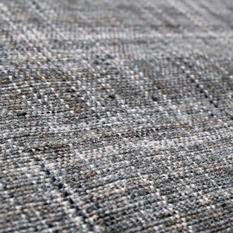 Indoor Outdoor Steel Grey and White Stripe Design Runner