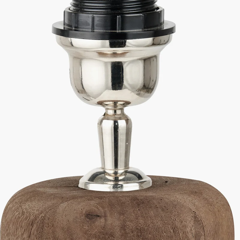 Inaya Natural Tapered Wood Table Lamp Base