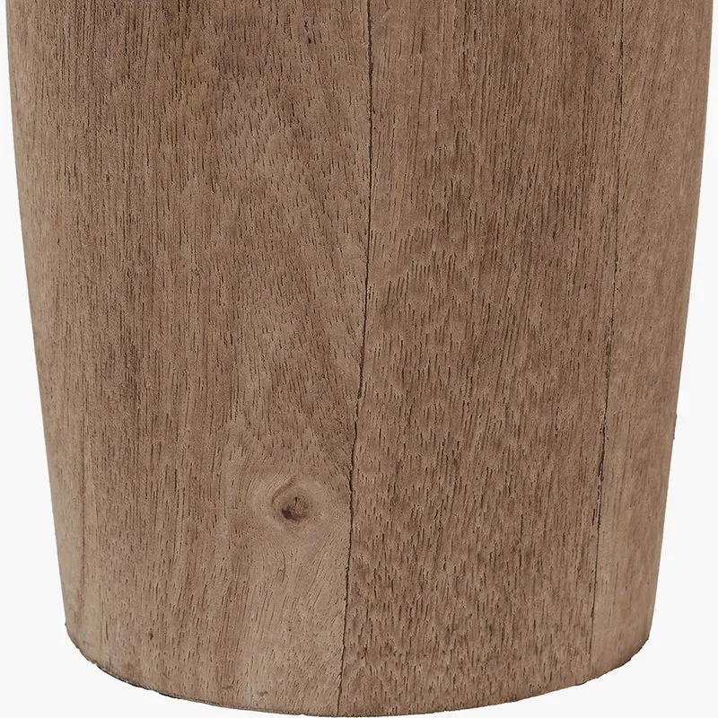 Inaya Natural Tapered Wood Table Lamp Base
