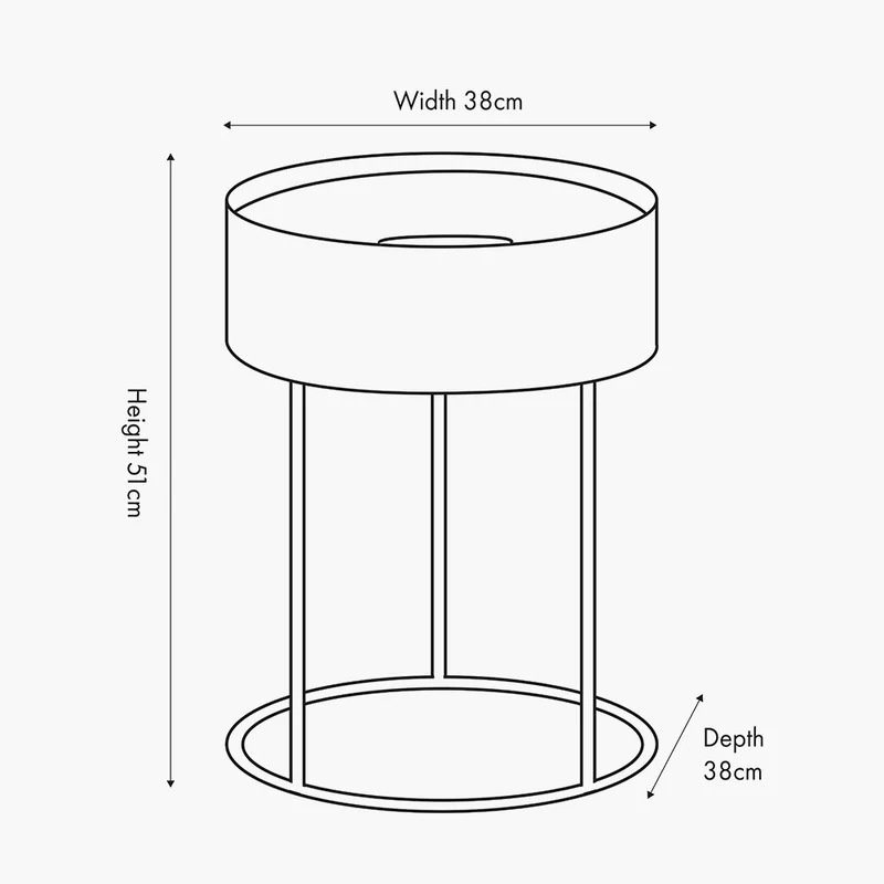 Hugo White Wood Veneer and Black Metal Storage Table