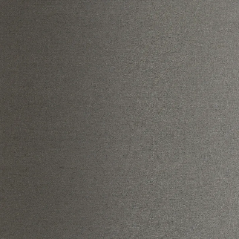 Elon Silver Metal Stacked Cylinder Table Lamp Base with Harry 35cm Steel Grey Cotton Mix Cylinder Lampshade