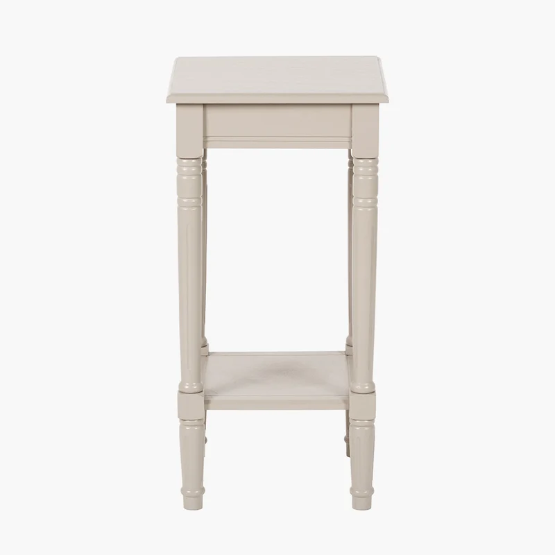 Heritage Putty Pine Wood Accent Table