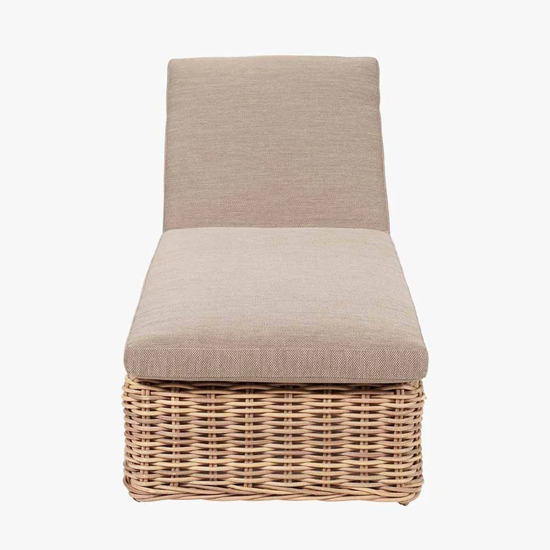 Garda Natural Antique Outdoor Sunlounger