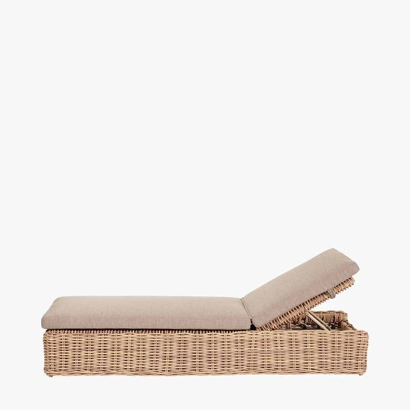 Garda Natural Antique Outdoor Sunlounger