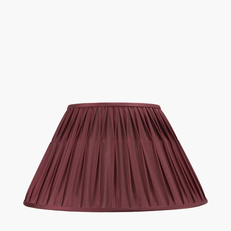 Garbo 50cm Mulberry Silk Mix Pinch Pleat Tapered Lampshade