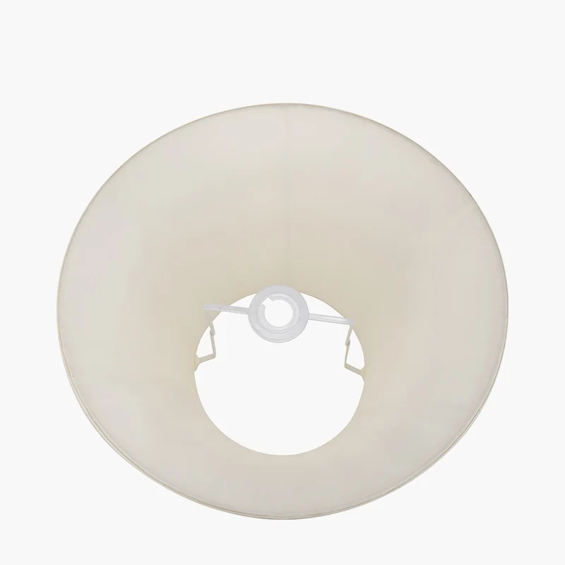 Garbo 45cm Cream Silk Mix Pinch Pleat Tapered Lampshade