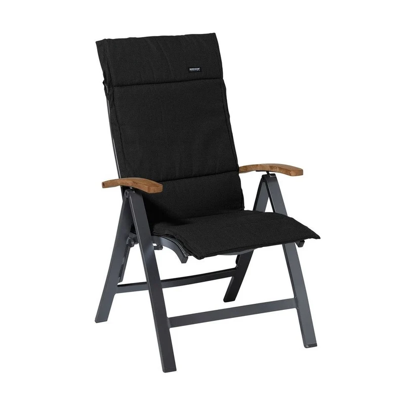 Madison fiber de luxe kussen Rib black 125x50 cm