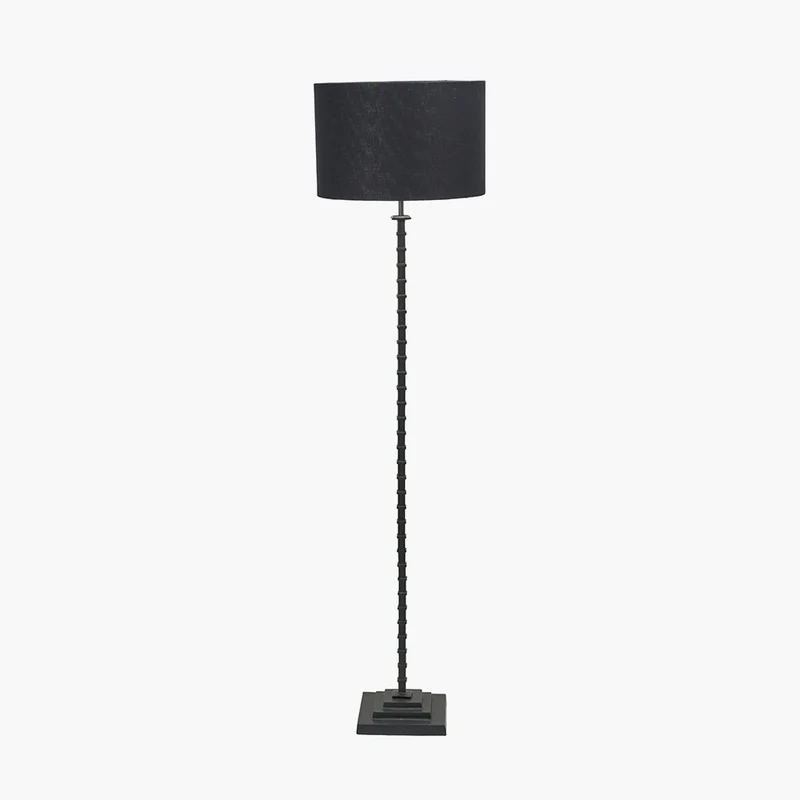 Everett Ribbed Metal Stick Floor Lamp Base