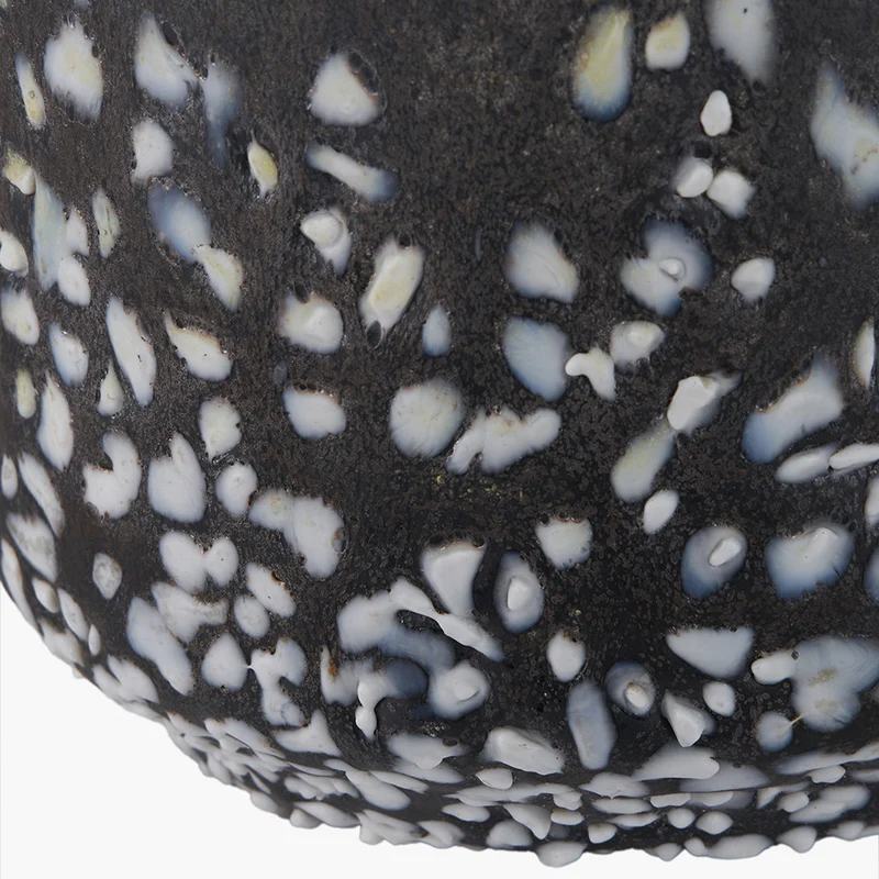 Etna Black and White Glass Vase
