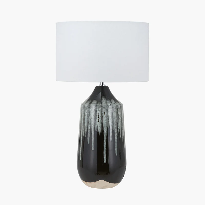 Esmalte Monochrome Drip Glaze Effect Tall Ceramic Table Lamp