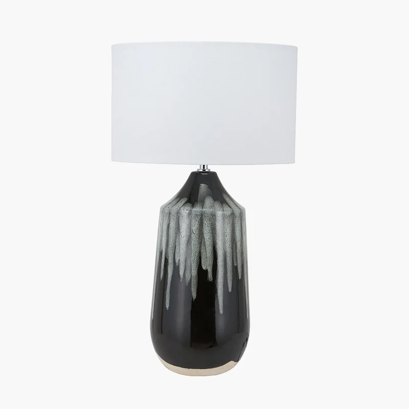 Esmalte Monochrome Drip Glaze Effect Tall Ceramic Table Lamp