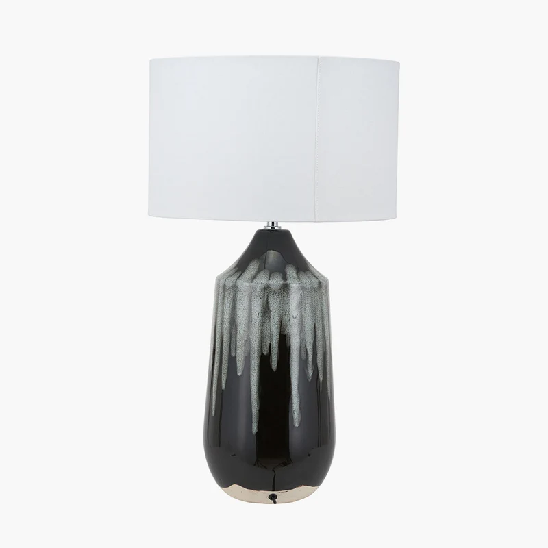 Esmalte Monochrome Drip Glaze Effect Tall Ceramic Table Lamp