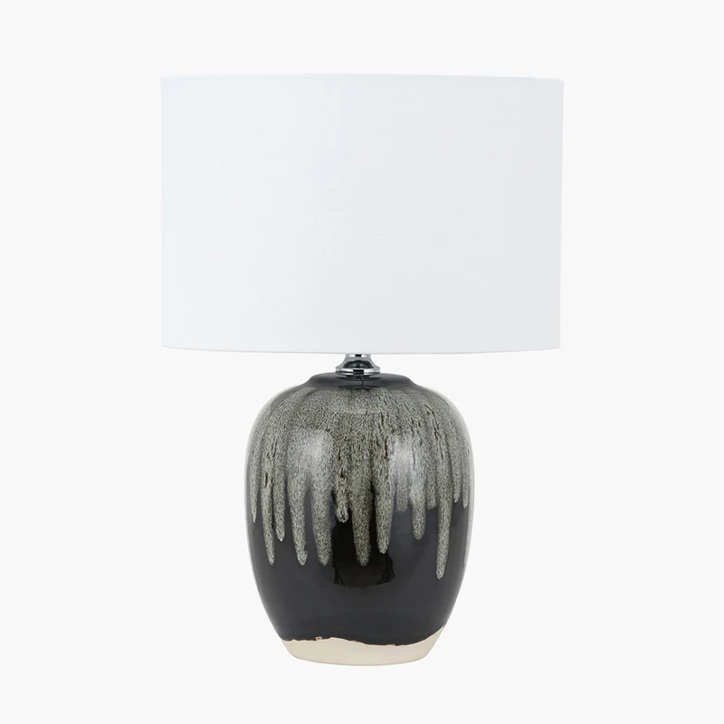 Esmalte Monochrome Drip Glaze Effect Ceramic Table Lamp