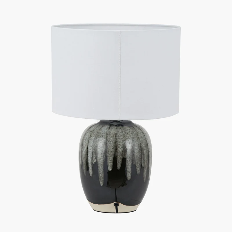 Esmalte Monochrome Drip Glaze Effect Ceramic Table Lamp
