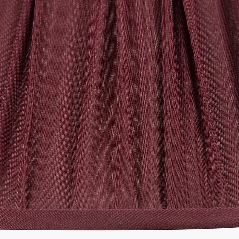 Garbo 40cm Mulberry Silk Mix Pinch Pleat Tapered Lampshade