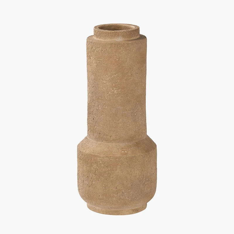 Gaiana Concrete Brown Stoneware Vase