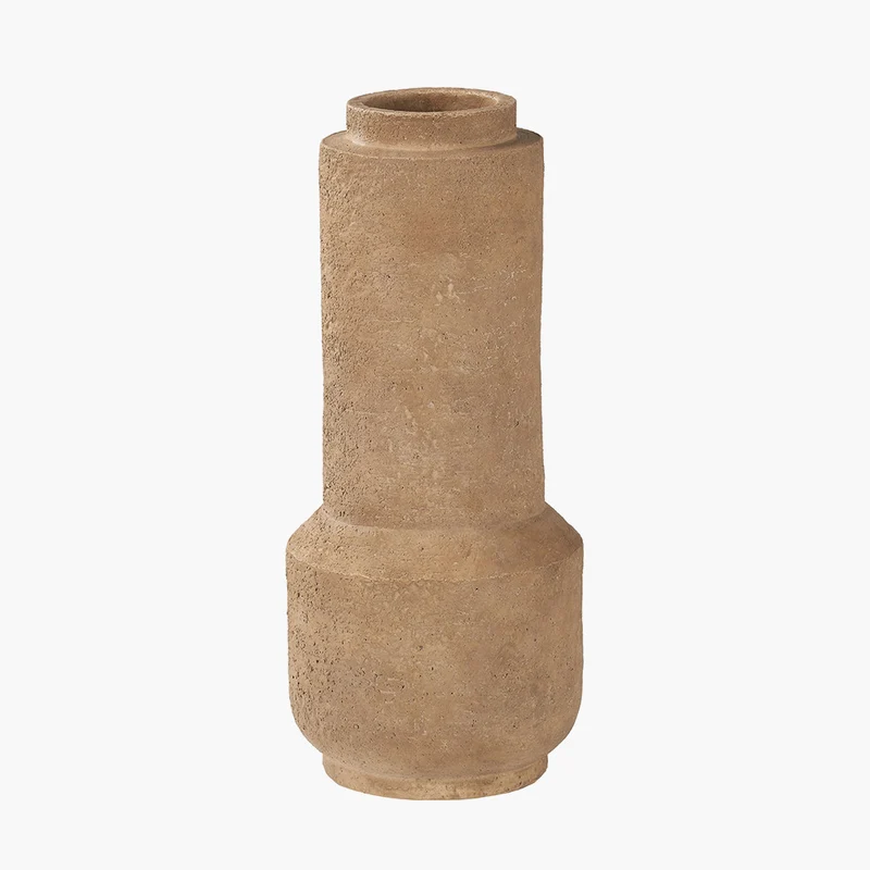 Gaiana Concrete Brown Stoneware Vase
