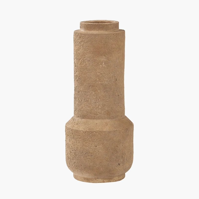 Gaiana Concrete Brown Stoneware Vase