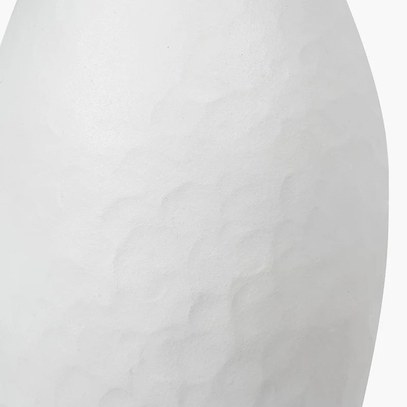 Eirene White Textured Stoneware Vase