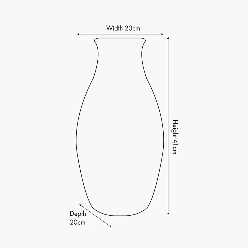 Eirene White Textured Stoneware Vase