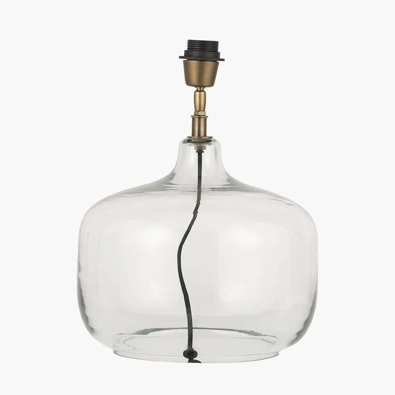 Corby Clear Glass Table Lamp Base