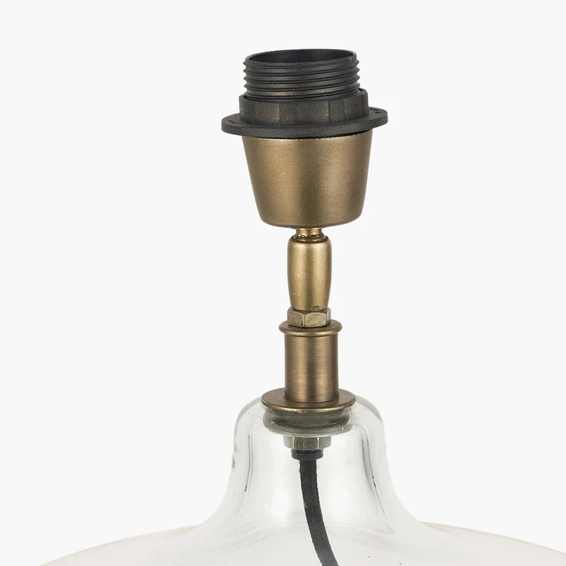 Corby Clear Glass Table Lamp Base