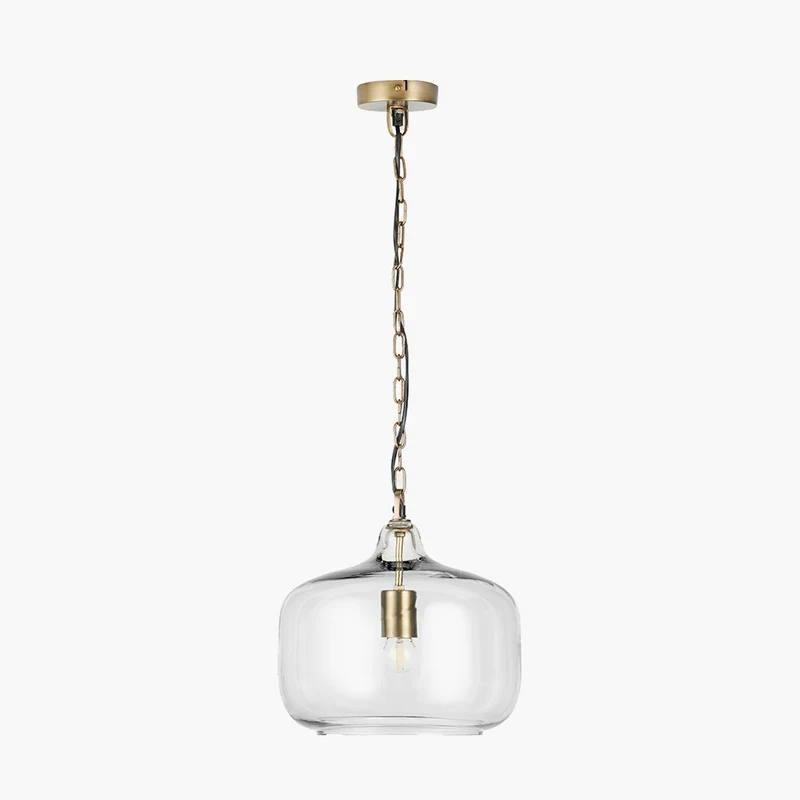 Corby Clear Glass Pendant