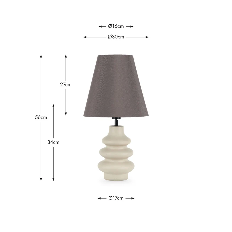 Aylin Putty Gourd Ceramic Table Lamp