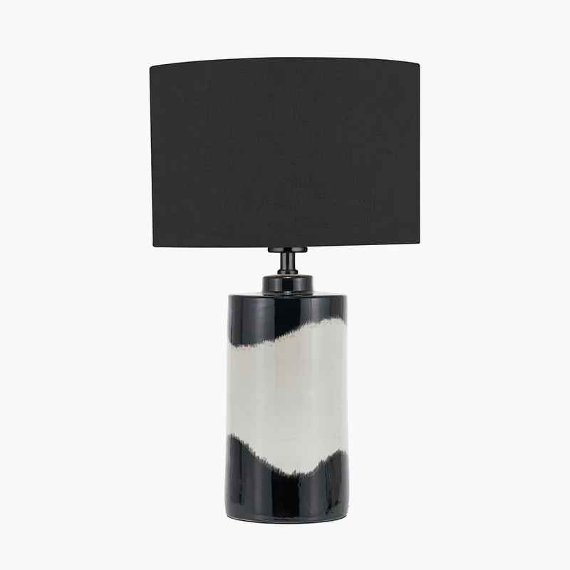 Arlese Monochrome Abstract Ceramic Table Lamp