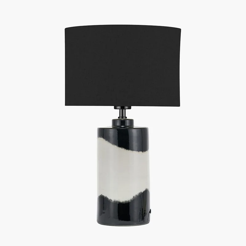 Arlese Monochrome Abstract Ceramic Table Lamp