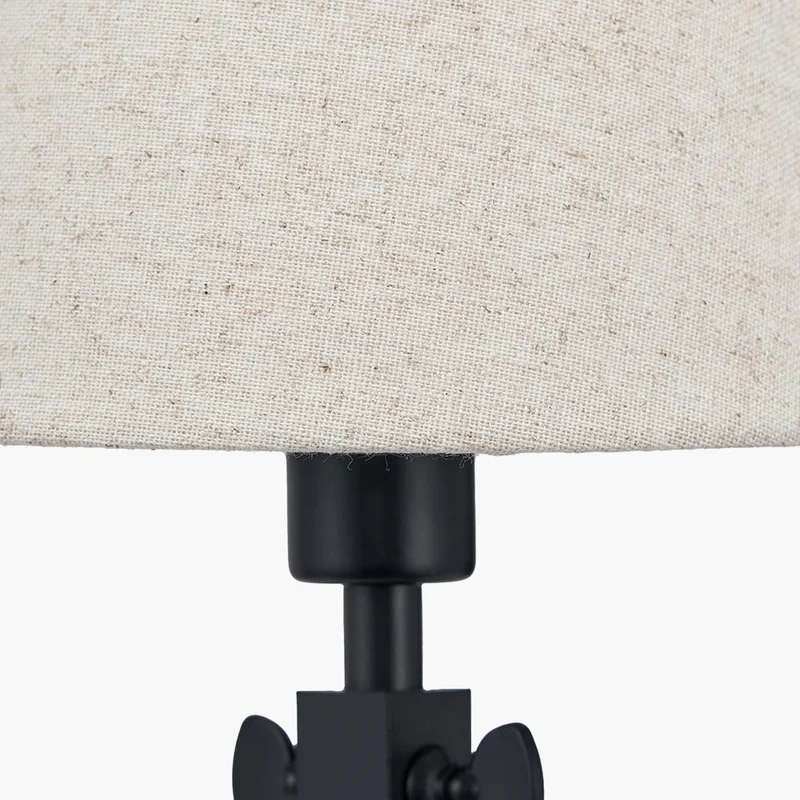 Ari Black Metal Curved Arm Wall Light