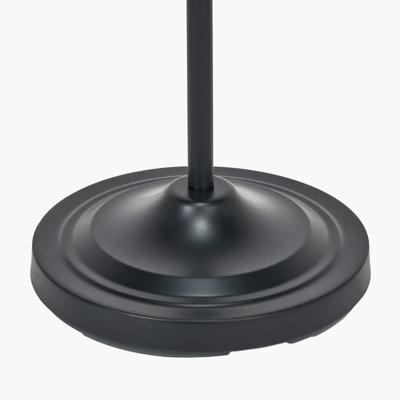 Ari Black Metal Curved Arm Floor Lamp