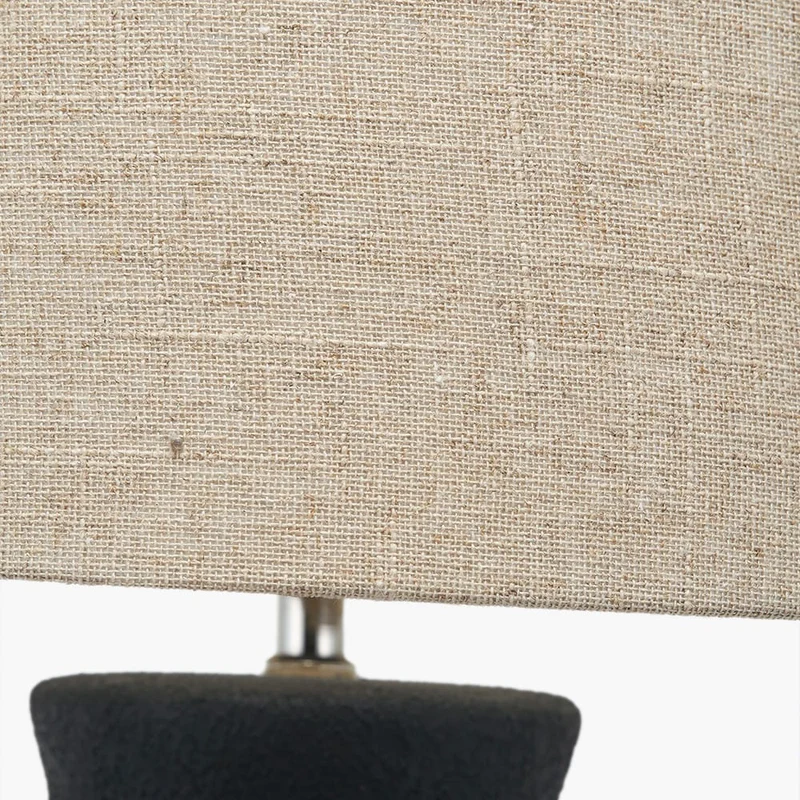Areia Black Sand Textured Ceramic Table Lamp