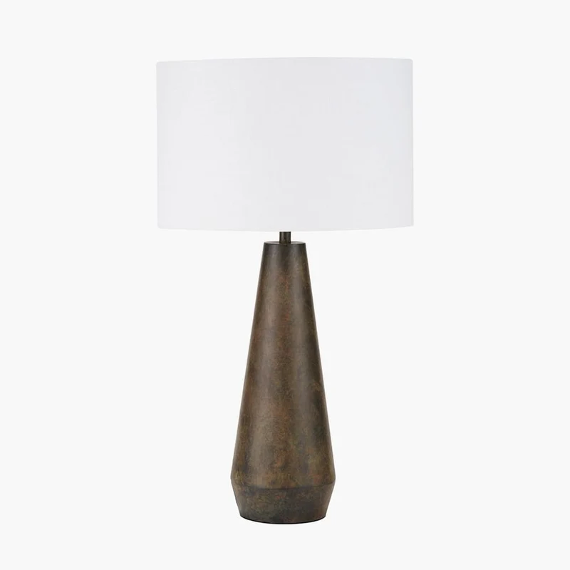 Arbor Verdi Gris Metal Conical Table Lamp Base