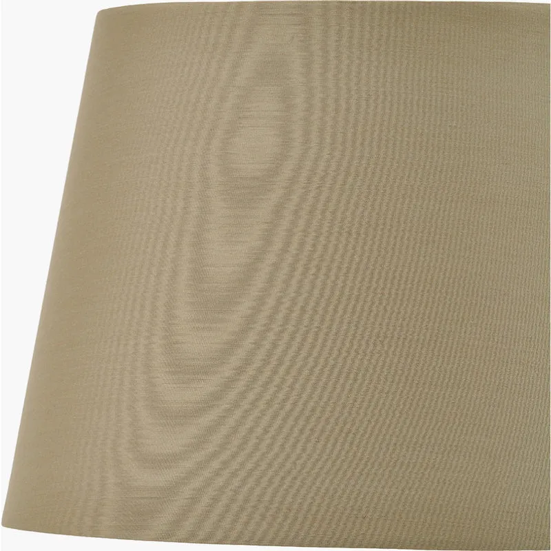 Chrysler Black Art Deco Hand Painted Table Lamp Base with Adelaide 40cm Taupe Tapered Cotton Mix Lampshade