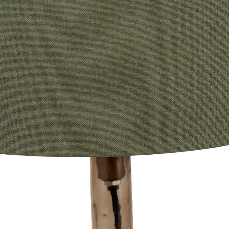 Avani Olive Glass Bottle Table Lamp