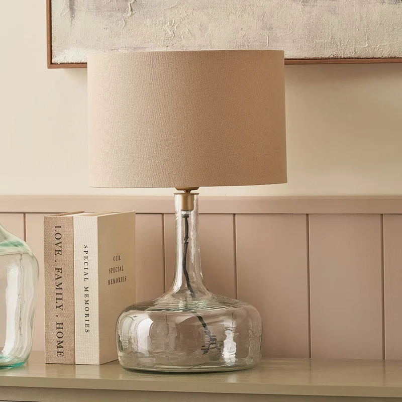 Avani Clear Glass Bottle Table Lamp