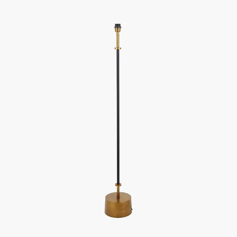 Antoine Black Croc and Antique Brass Metal Floor Lamp Base with Malia 40cm Mulberry Red Mushroom Pleat Scalloped Tapered Lamp Shade