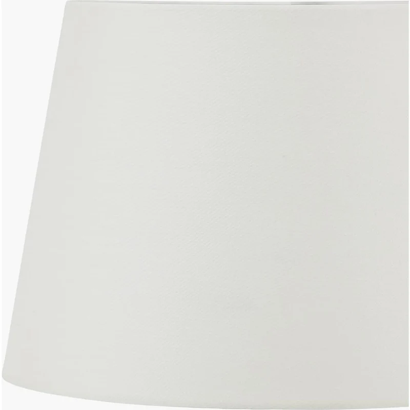 Amalia Natural Ombre Textured Stoneware Tall Table Lamp Base with Adelaide 35cm Ivory Tapered Cotton Mix Lampshade