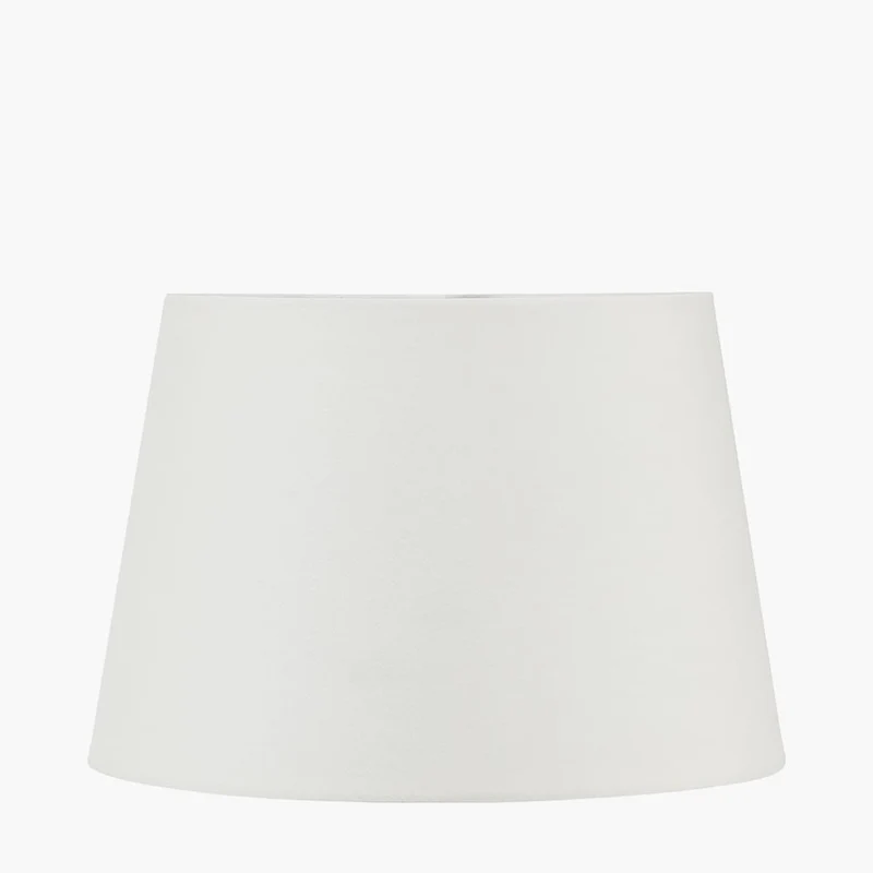 Amalia Natural Ombre Textured Stoneware Table Lamp Base with Adelaide 30cm Ivory Tapered Cotton Mix Lampshade
