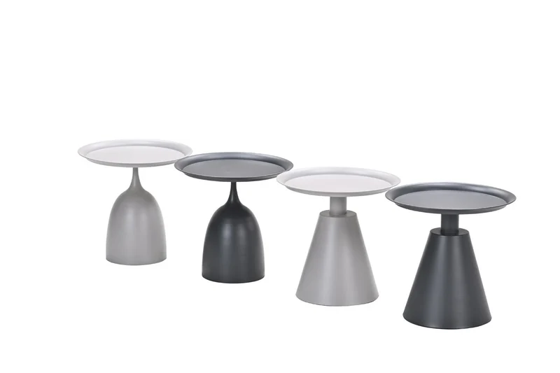 Mioala bijzettafel - diameter 50xH48 cm - carbon black
