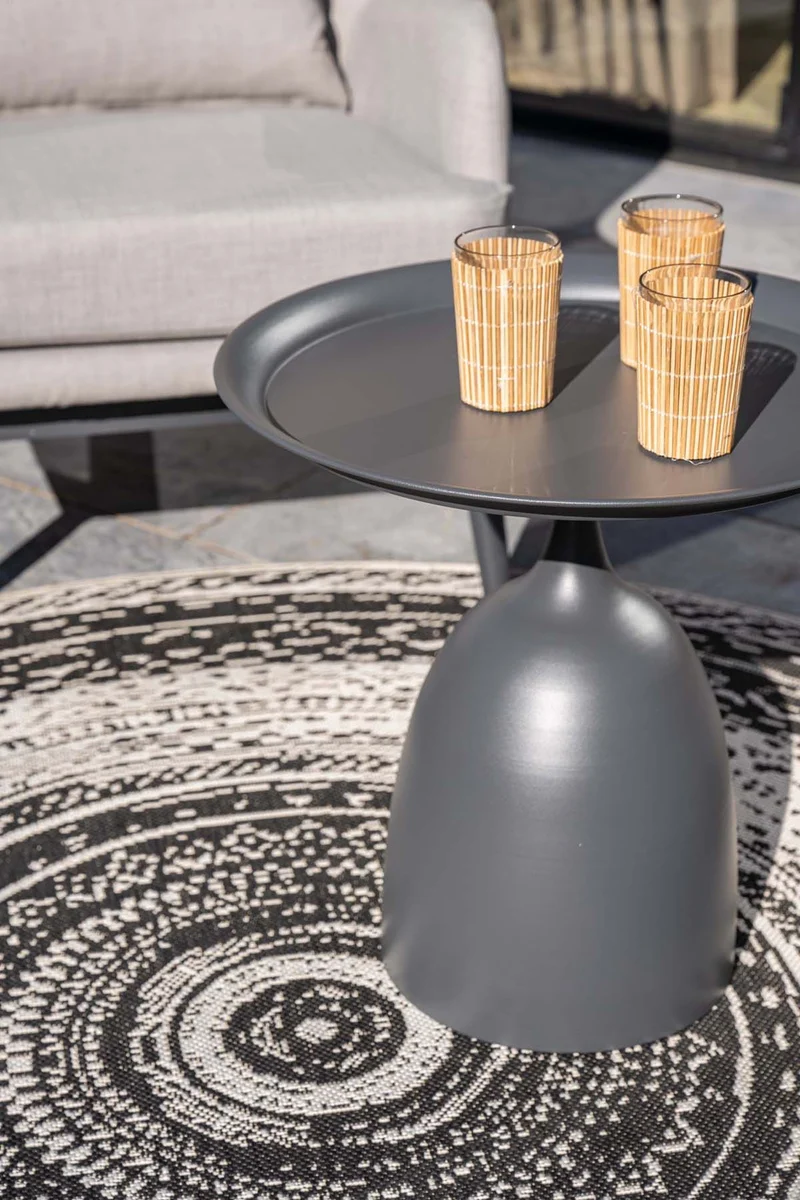 Mioala bijzettafel - diameter 50xH48 cm - carbon black