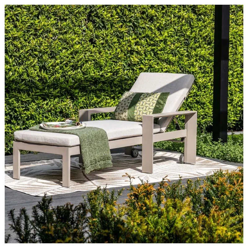 Levanto ligbed met wielen - taupe - valley sand