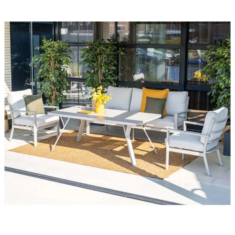 Sergio lounge dining sofa set - 4-delig - taupe - valley sand