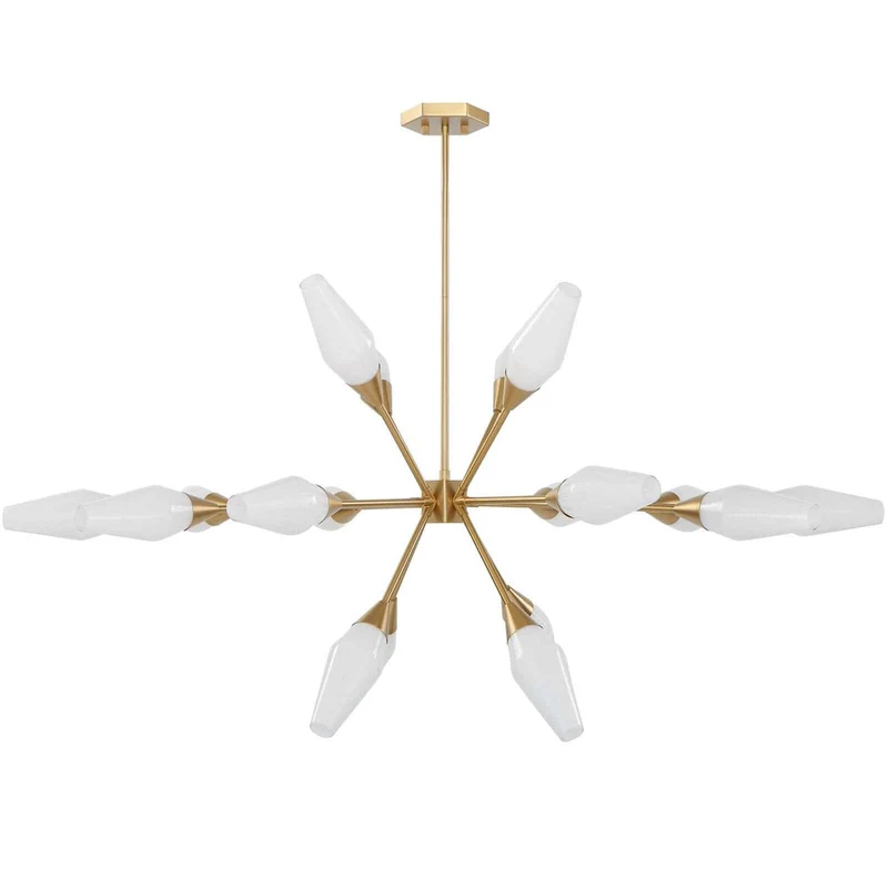 Agapanthus 18 Light Pendant in Brass