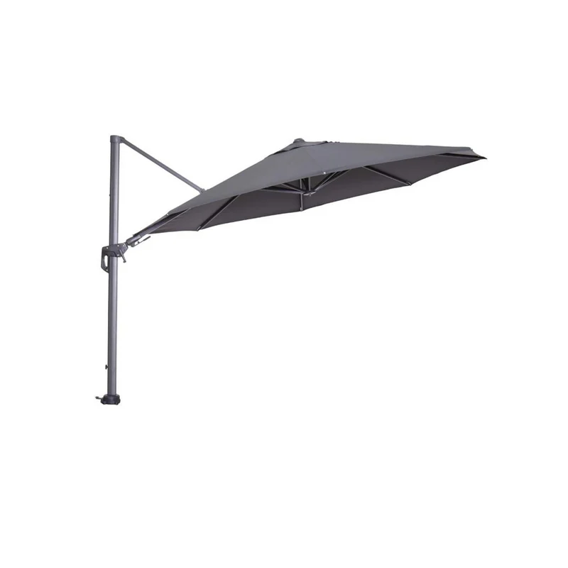 Hawaii zweefparasol - Ø350 cm - carbon black - donker grijs