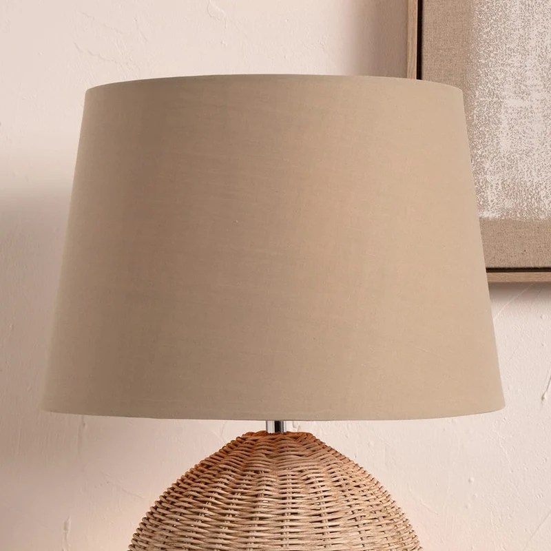 Adelaide 35cm Taupe Tapered Cotton Mix Lampshade