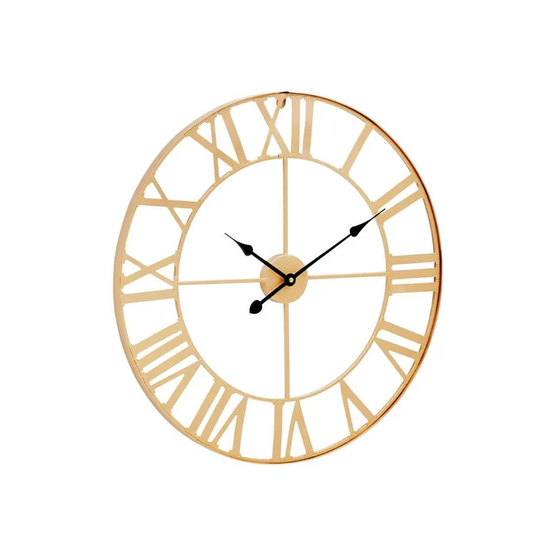 Genova Large Gold Metal Wall Clock | OUTLET